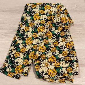 Lularoe Skull Halloween Leggings TC